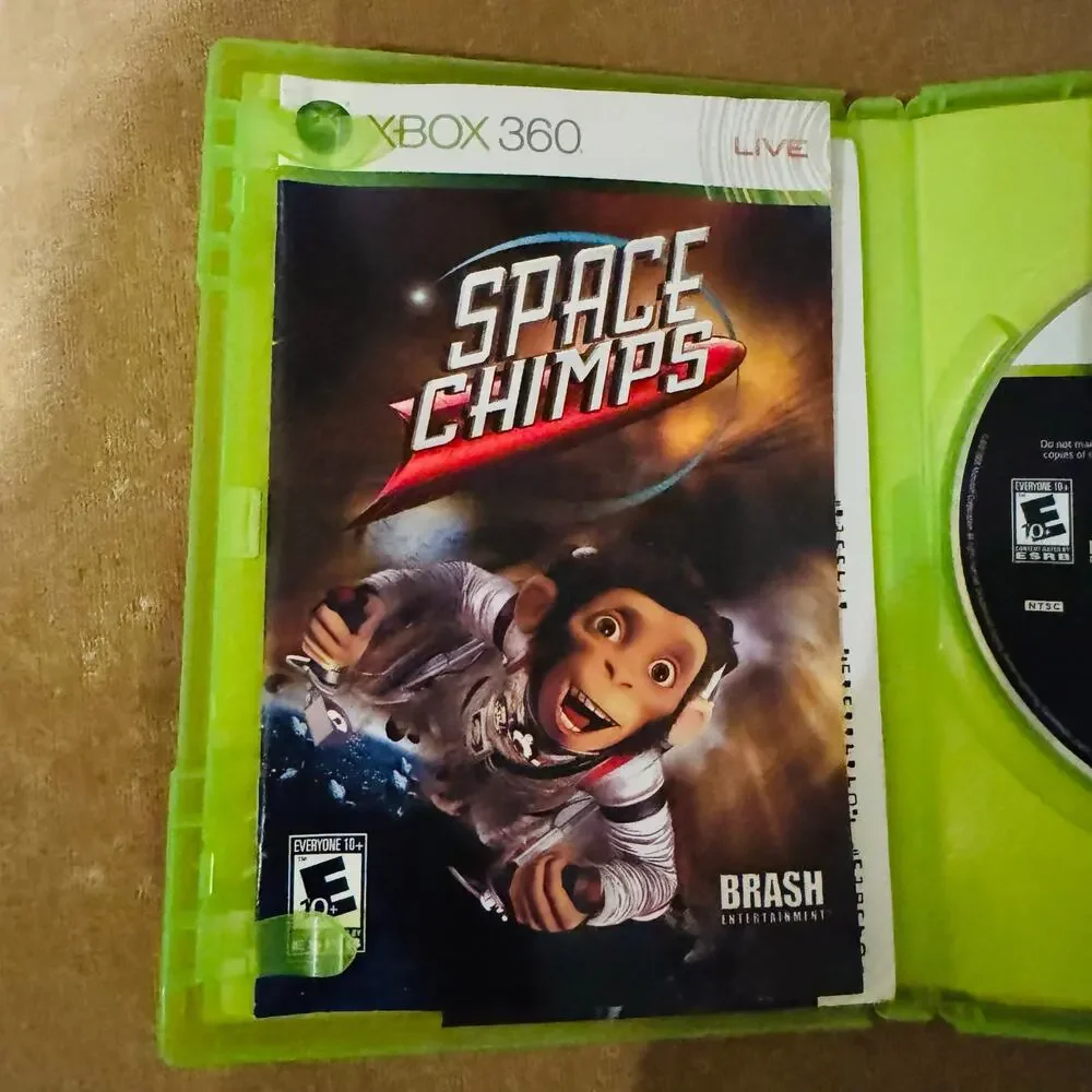 Space Chimps Microsoft XBOX 360 Video Game with Manual